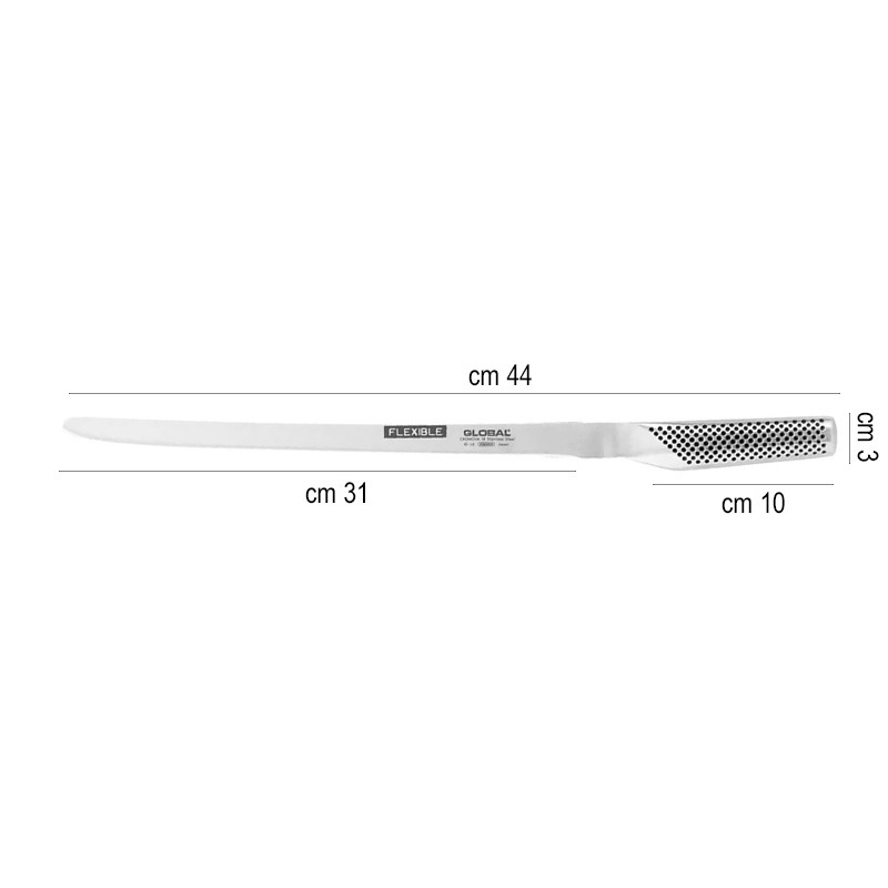 Coltello salmone prosciutto global g10 Coltelli Global  in Coltelli giapponesi