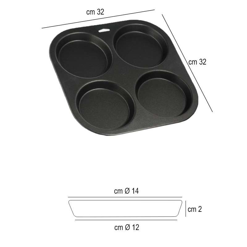 Teglia per focacce Vespa dolci forme  in Teglie da forno professionali