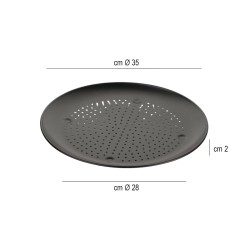 Teglia tonda microforata per pizza Vespa dolci forme  in Teglie da forno professionali