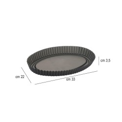 Tortiera crostata ovale Vespa dolci forme  in Tortiere
