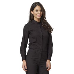 Camicia coreana donna nera | Abbigliamento camicia | Rausa srl