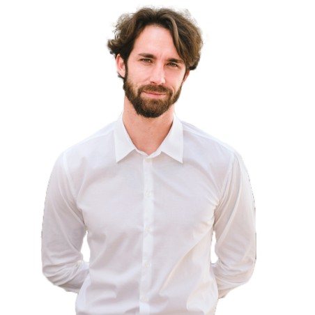 Camicia uomo bianca Peter | Abbigliamento Camicie | Rausa srl