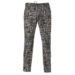 Pantalone cuoco menù nero | Abbigliamento pantaloni | Rausa srl