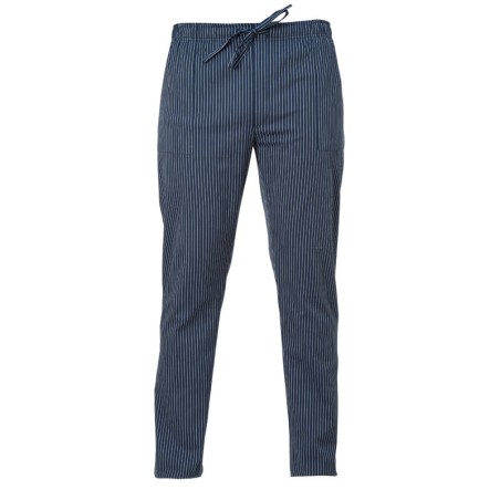 Pantalone cuoco rigato blu | Abbigliamento professionale | Rausa