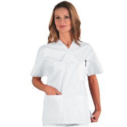 Casacca bianca collo a V Isacco  in Abbigliamento