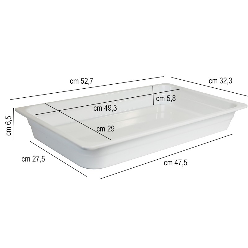 Bacinella melamina gn 1/1 Ilsa  in Cucina