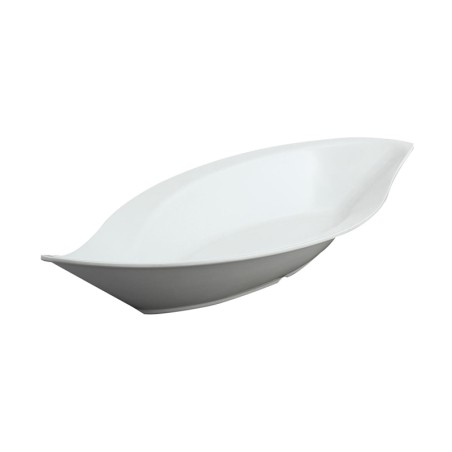 Ciotola foglia melamina bianca | Contenitori per buffet | Rausa srl