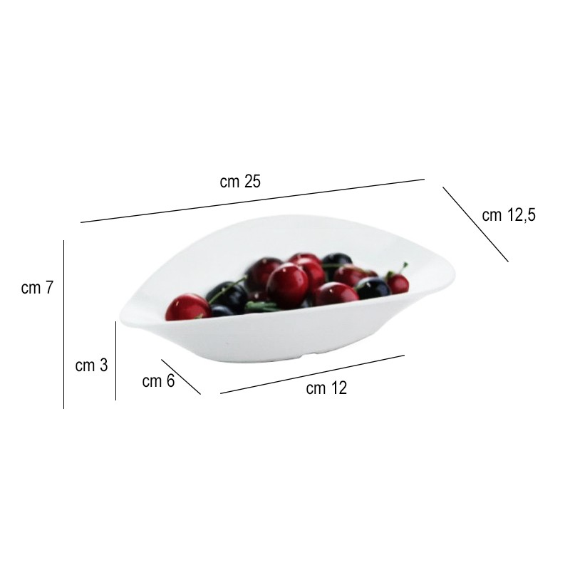 Ciotola ovale melamina Ilsa  in Porcellane