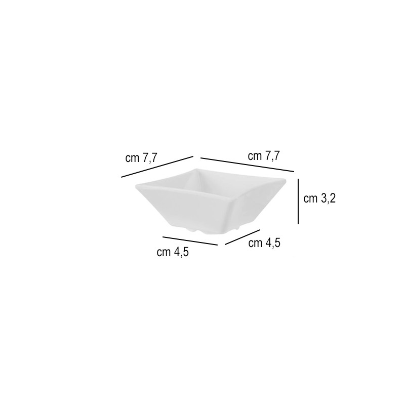Ciotolina quadra galaxy melamina Ilsa  in Porcellane