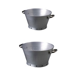 Colapasta alluminio con 2 maniglie | Pentole Agnelli