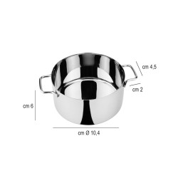 Mini tegamino acciaio Ilsa  in Porcellane