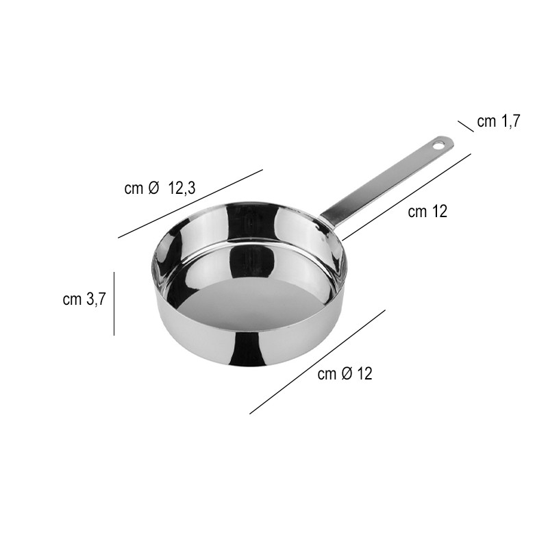 Mini padella bassa acciaio Ilsa  in Porcellane