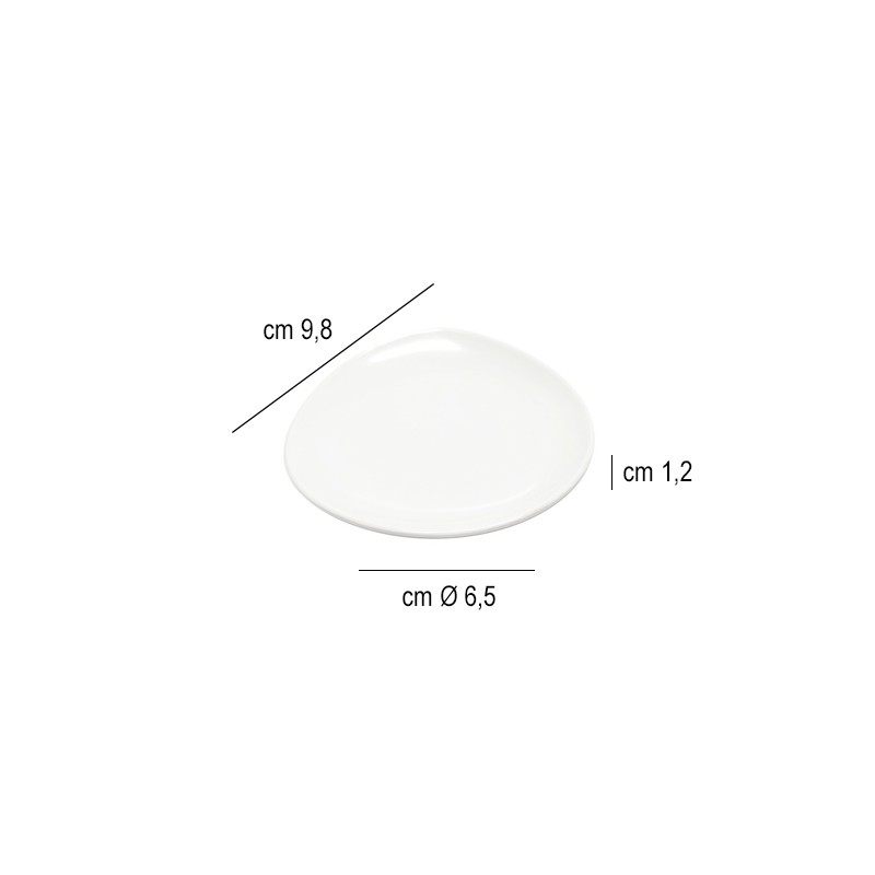 Piattino basso melamina Ilsa  in Porcellane