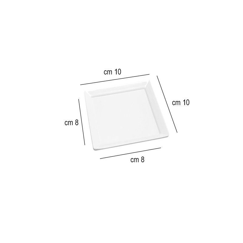 Piattino quadro melamina Ilsa  in Porcellane