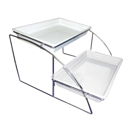 Stand alzata buffet porta bacinelle acciaio inox 1/1 GN | Rausa srl