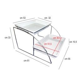 Stand alzata buffet porta bacinelle Ilsa  in Buffet