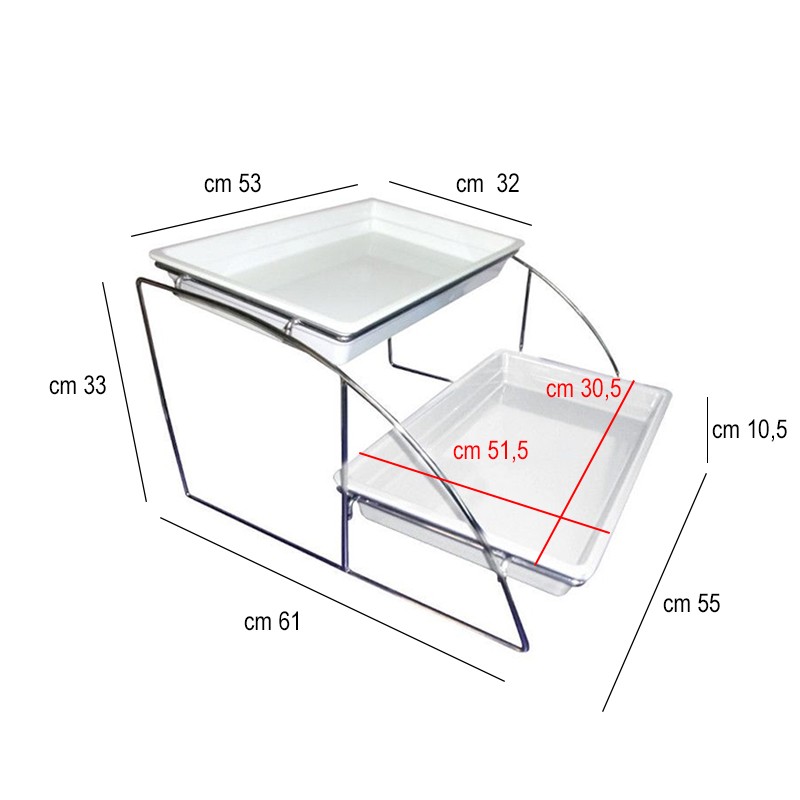 Stand alzata buffet porta bacinelle Ilsa  in Buffet