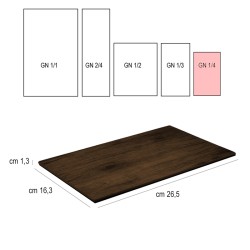 Vassoio melamina effetto legno Ilsa  in Porcellane