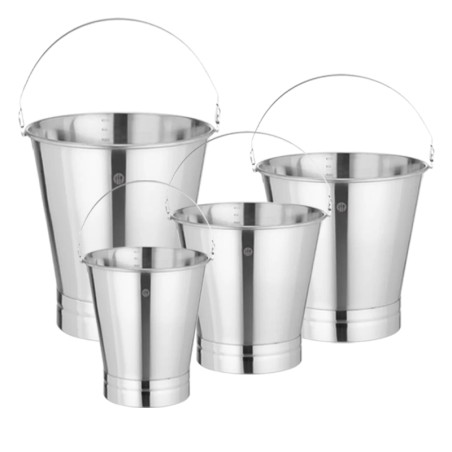 Secchio acciaio inox graduato | Contenitori per alimenti | Rausa srl