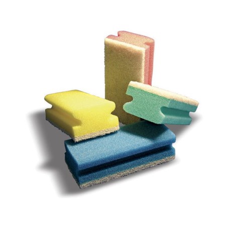 Spugna con retina rettangolare | Attrezzature pulizia | Rausa srl