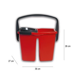 Secchio pavimenti con separatore   in Attrezzature per pulizie