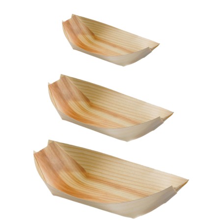 Barchette di legno per finger food e antipasti | Rausa Srl