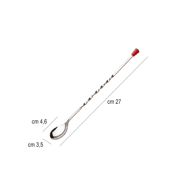 Cucchiaio miscelatore cocktail spirale Piazza Effepi  in Bar spoon