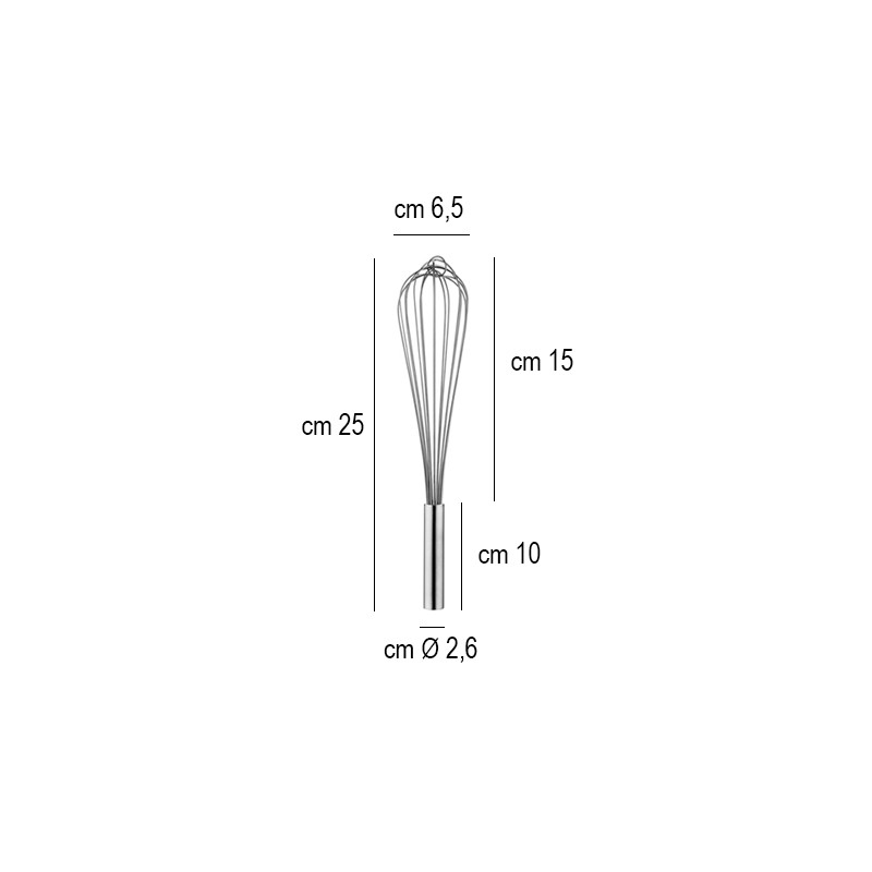 Frusta acciaio inox 8 fili Piazza Effepi  in Cucina