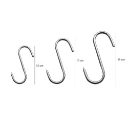 Gancio acciaio ad S macelleria Piazza Effepi  in Accessori per cucina