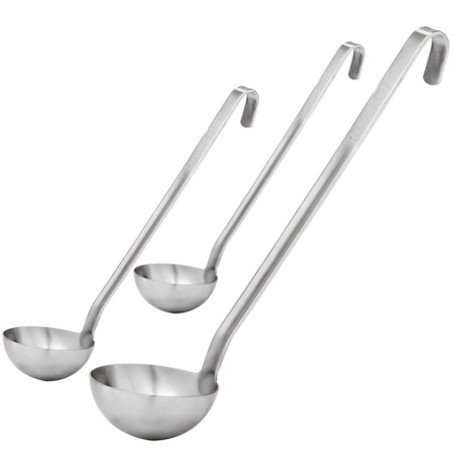 Mestolo acciaio inox satinato unipezzo| Mestoli da cucina | Rausa