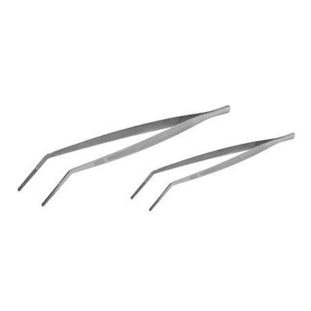 Pinza cucina di precisione punta curva inox 18/10 | Pinza cucina