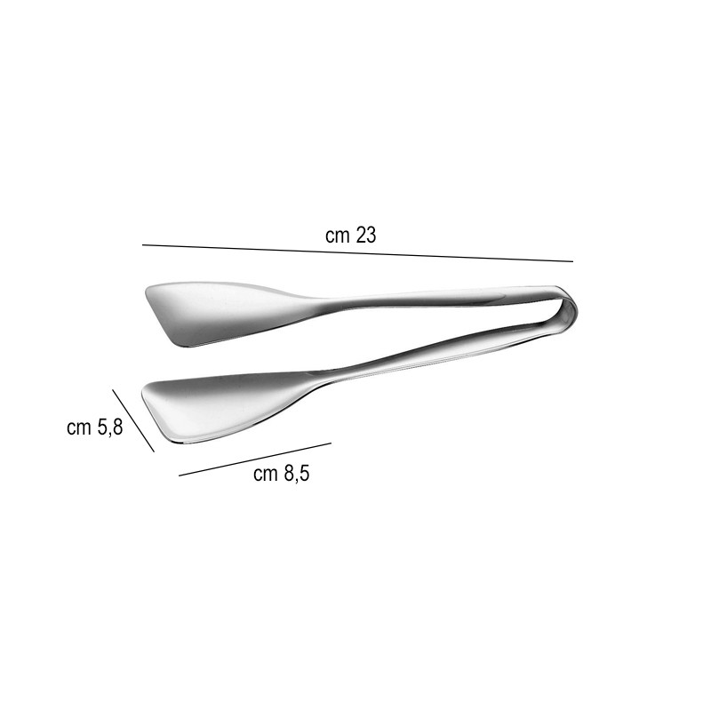 Pinza acciaio per servire piatta Piazza Effepi  in Pinze cucina