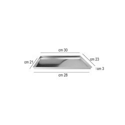 Teglia forno rettangolare alluminio Pentole Agnelli  in Teglie da forno professionali