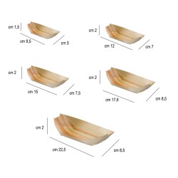 Barchetta legno finger food Leone decorazioni  in Contenitori finger food