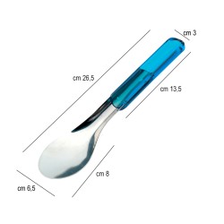 Spatola gelato trasparente blu Piazza Effepi  in Spatole da cucina