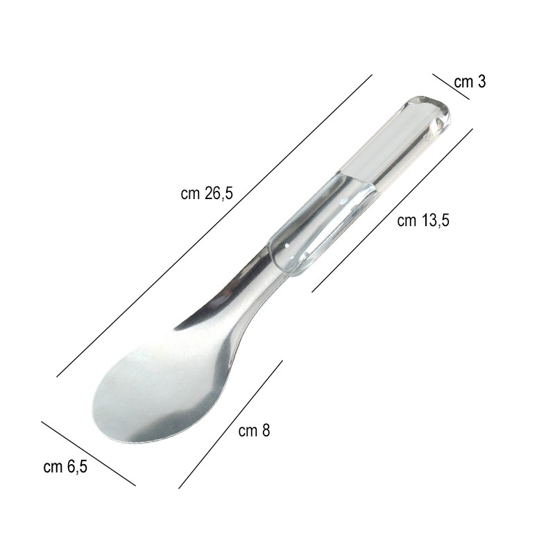 Spatola gelato trasparente Piazza Effepi  in Spatole da cucina