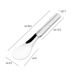 Spatola gelato manico bianco Piazza Effepi  in Spatole da cucina