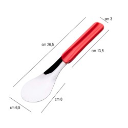 Spatola gelato manico rosso Piazza Effepi  in Spatole da cucina