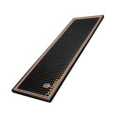 Tappetino Bar Mat nero-rame Lumian 60x20 cm | Rausa srl
