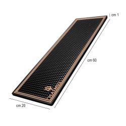 Tappetino bar mat nero rame Lumian  in Bar