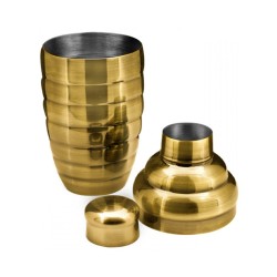 Shaker acciaio bombato bronzo Lumian  in Shaker cocktail