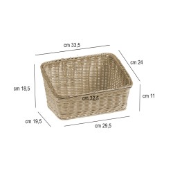 Cestino pane intrecciato inclinato Leone decorazioni  in Buffet