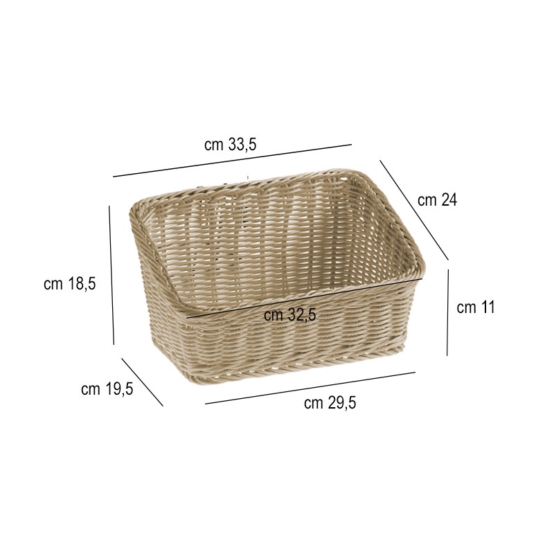 Cestino pane intrecciato inclinato Leone decorazioni  in Buffet