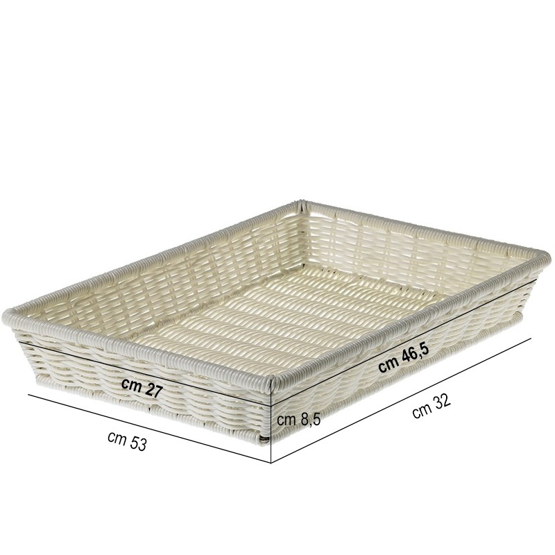 Cestino intrecciato bianco Leone decorazioni  in Buffet