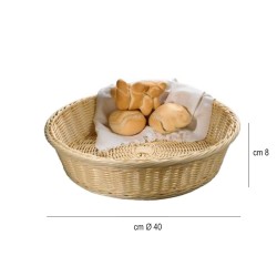 Cestino intrecciato buffet tondo Leone decorazioni  in Cesta pane buffet