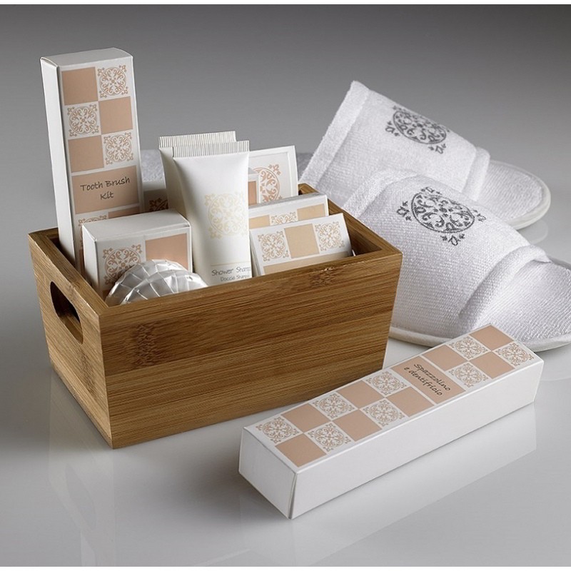 Cestino rettangolare bamboo Leone decorazioni  in Buffet