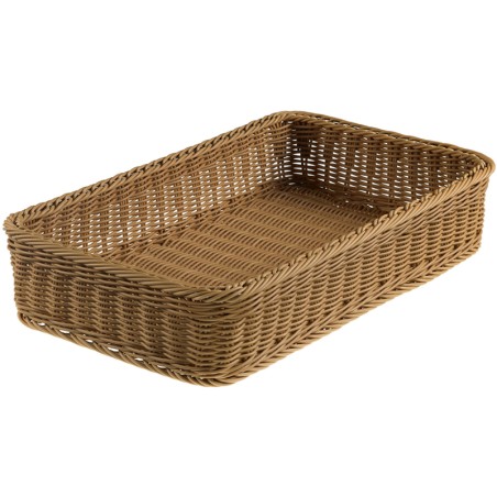 Cestino intrecciato GN 1/1 marrone | Contenitore per buffet | Rausa