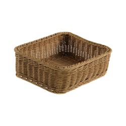 Cestino intrecciato GN 1/2 marrone | Contenitore per buffet | Rausa