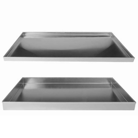 Teglia forno alluminio con bordi dritti 60x40 cm | Pentole Agnelli