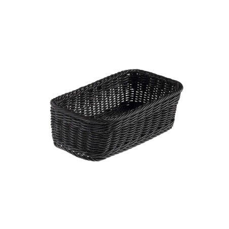 Cestino intrecciato GN 1/3 nero | Contenitore per buffet | Rausa